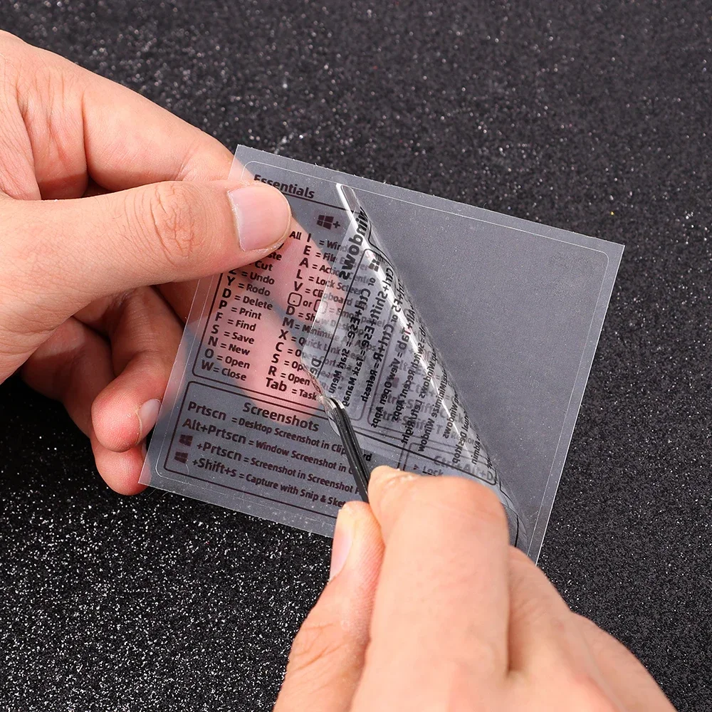 Pegatinas transparentes de atajos de teclado de referencia para Windows, para ordenador portátil, Notebook, PS, AI, Excel, palabra, pegatinas de grafiti DIY - imagen 5