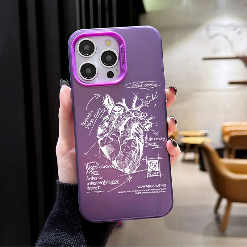 Funda con modelo de corazón artístico a la moda para Xiaomi 11 Lite 5G NE 14T POCO X6 M5S 14 13 13T 12T Pro X7 X5 X3 NFC F4 GT F5 F6 M6 Pro 4G - imagen 4