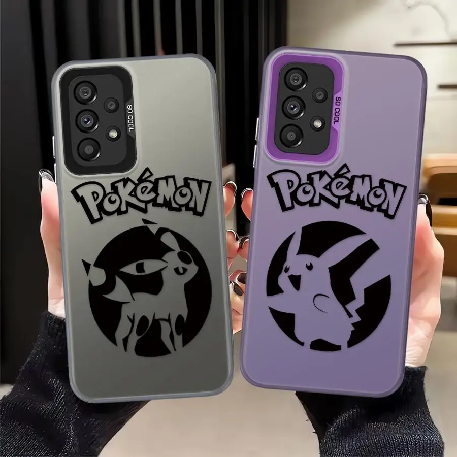 Funda para Samsung Galaxy A13 A14 A36 A35 A15 A16 A26 A31 A17 A20s A24 A25 A21s A23 A32 A34 A11 A12 funda trasera para teléfono Poke-monS