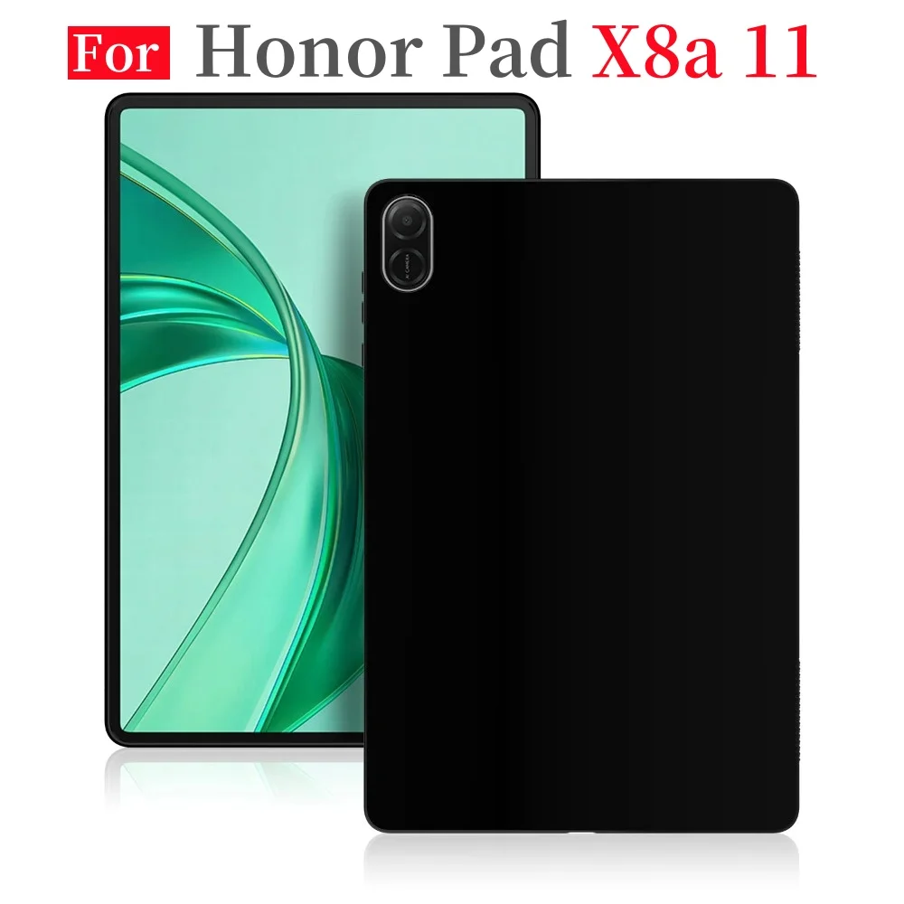 Funda para tableta Honor Pad X8a 11 pulgadas 2024 Flexibel carcasa negra de TPU funda de silicona suave para Honor Pad X8a funda de 11" - imagen 2