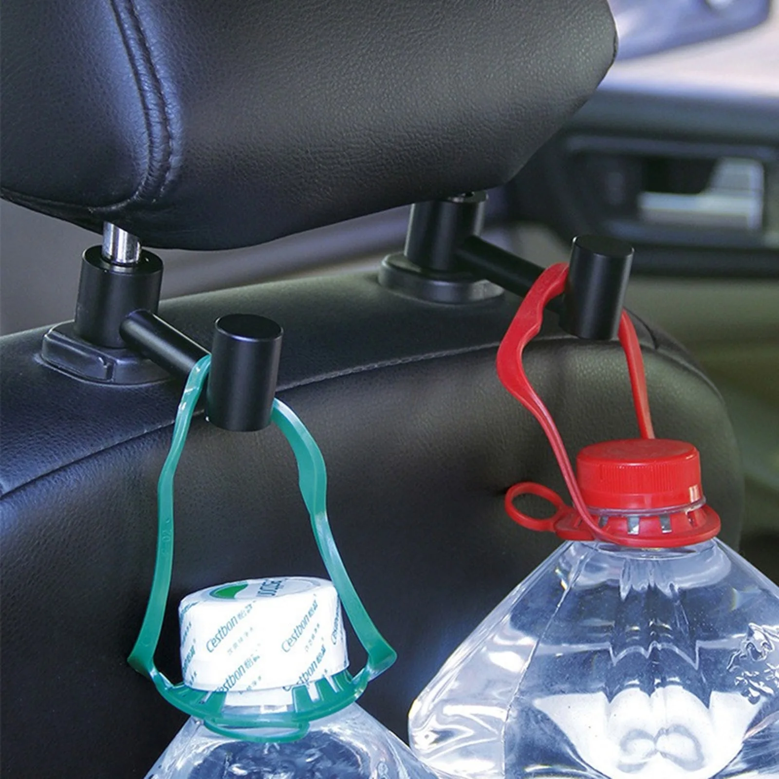 Gancho de aleación de aluminio para reposacabezas de asiento de coche, organizador de asiento trasero automático, soporte de almacenamiento para bolso, monedero, bolsas, artículos diversos de ropa - imagen 2