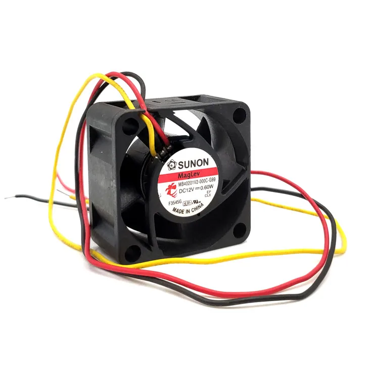 Ventilador de 40mm nuevo Original para SUNON MB40201V2-000C-G99 4020 40X40X20mm DC 12V 0,60 W 4CM ventilador de alimentación con caja de 3 cables - imagen 3
