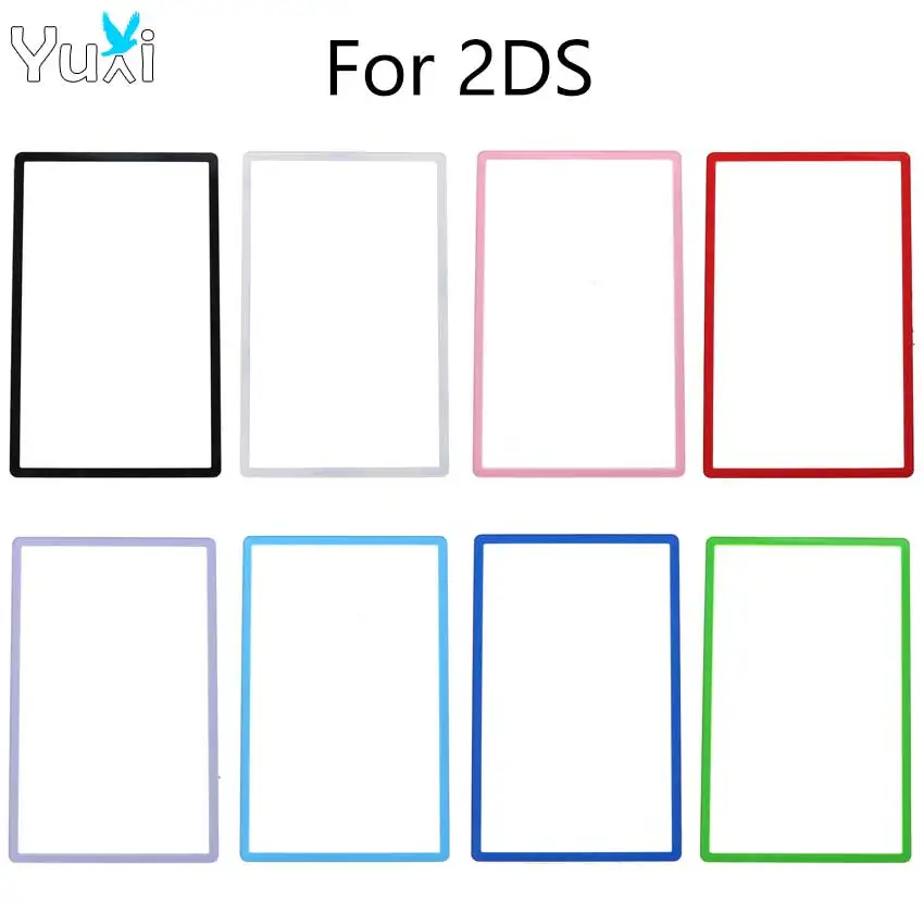 YuXi-lente de pantalla LCD superior de plástico, espejo superior, cubierta de lente exterior, Panel de pantalla LCD superior, 2DS