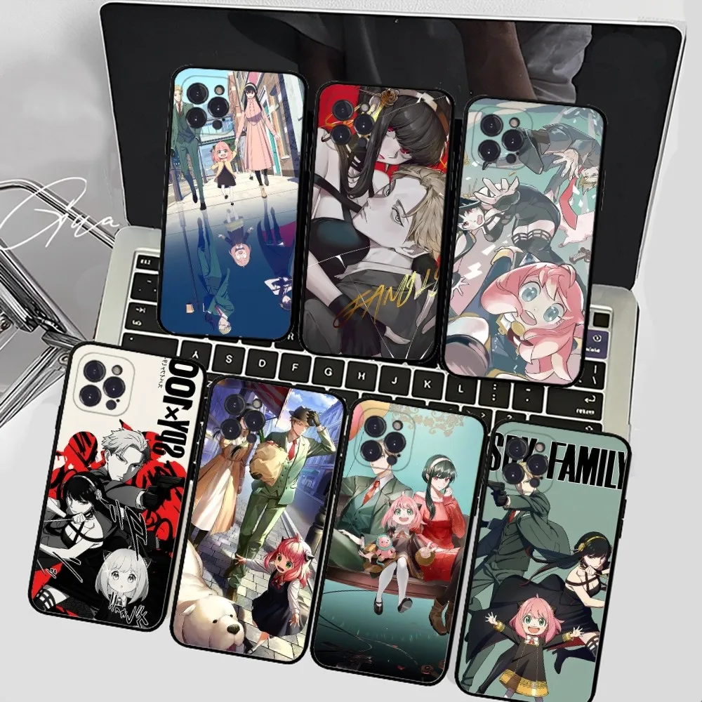 Funda de teléfono Popular de Anime SPY×FAMILY para IPhone 15 14 11 12 13 Mini Pro XS Max, Funda 6 7 8 Plus X XR SE 2020