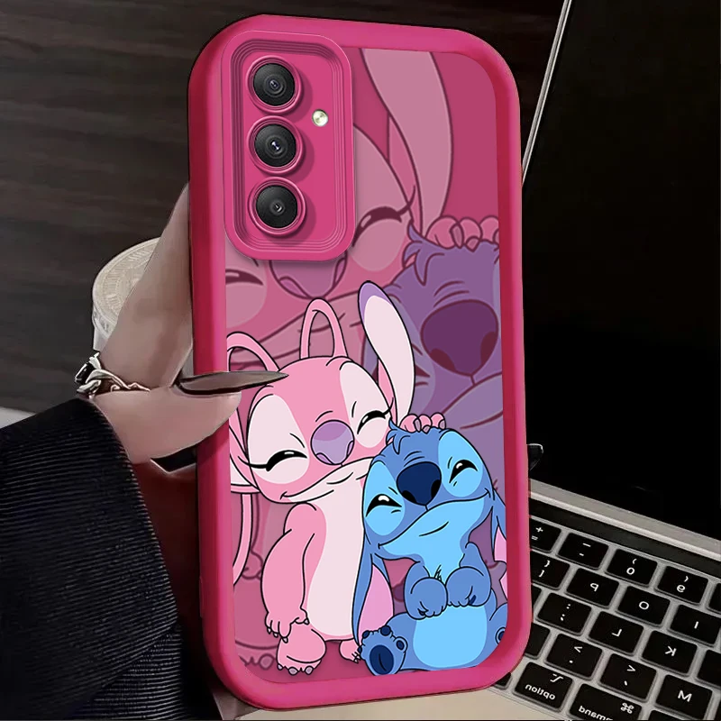Funda Disney Cute Angel Stitch para Samsung Galaxy A54 A05S A05 A34 A24 A14 A53 A33 A23 A13 A52 A52S A32 A22 A12 A71 A51 A31 - imagen 4