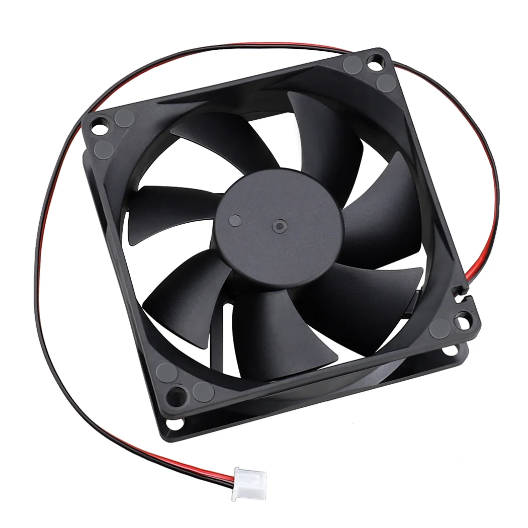 Gdstime DC 5V 12V 24V 48V 80x80x25mm ventilador enfriador de energía de computadora 8025 80MM caja de PC CPU ventilador Axial sin escobillas ventilador de refrigeración de doble bola - imagen 5