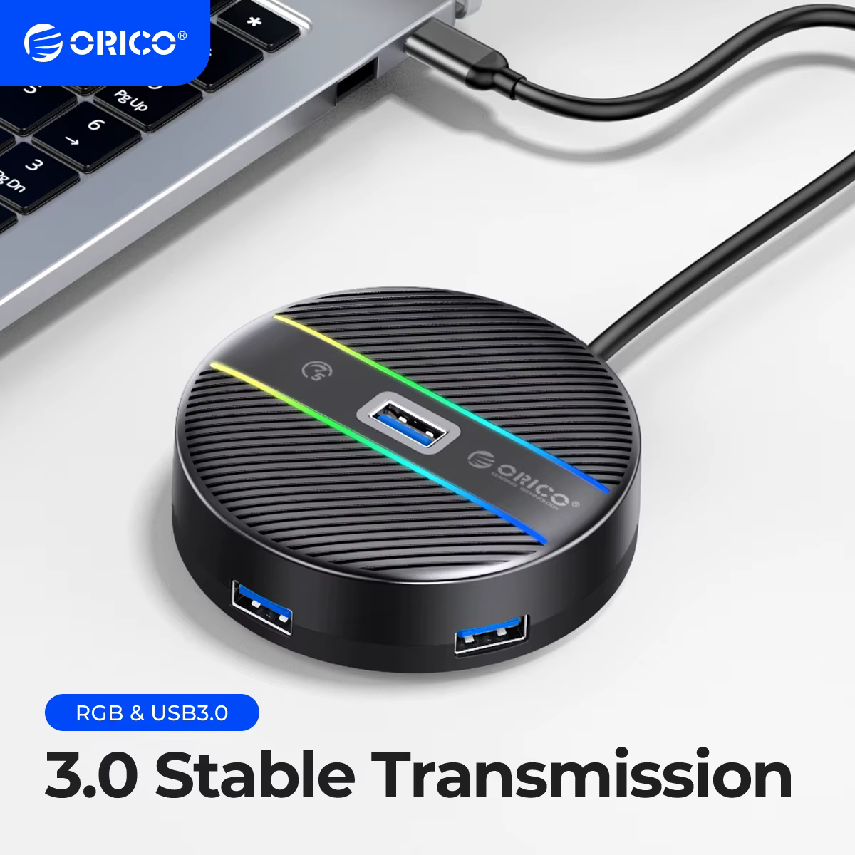ORICO Hub USB 4 Puertos USB-C con Lector SD TF - MacBook Pro
