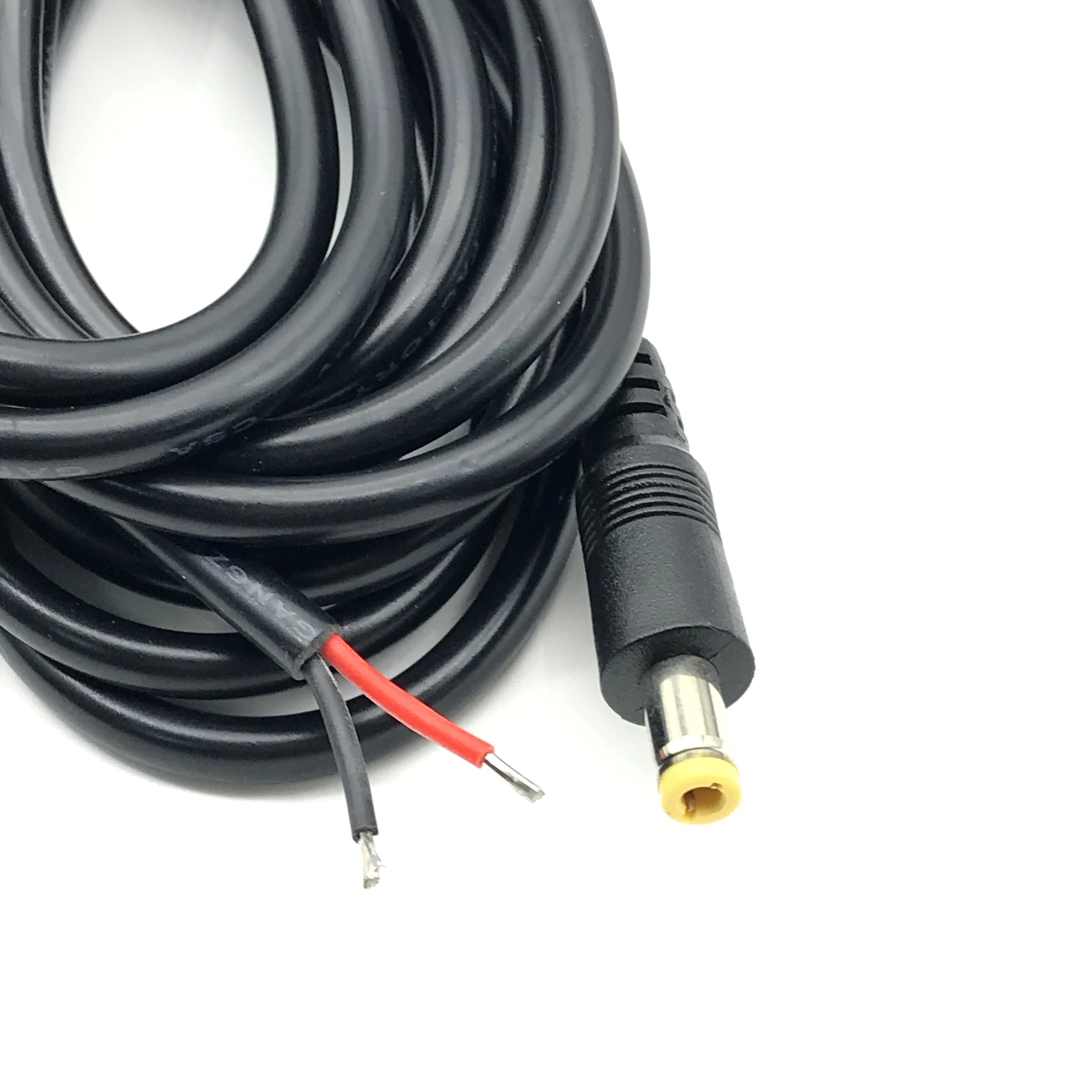 Conector de enchufe de alimentación de punta de CC, Cable macho de 5,5x2,1mm, 2,5 MM, 18AWG, todo de cobre para CCTV - imagen 4