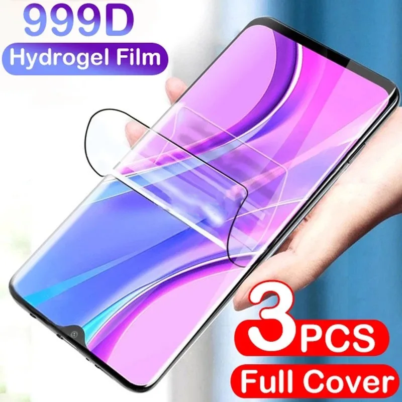 3 uds película de hidrogel para Xiaomi POCO X7 Pro X6 X5 X3 X4 GT NFC M4 M5 M6 Pro Protector de pantalla para POCO F6 Pro F5 F4 F3 C65 C75 película