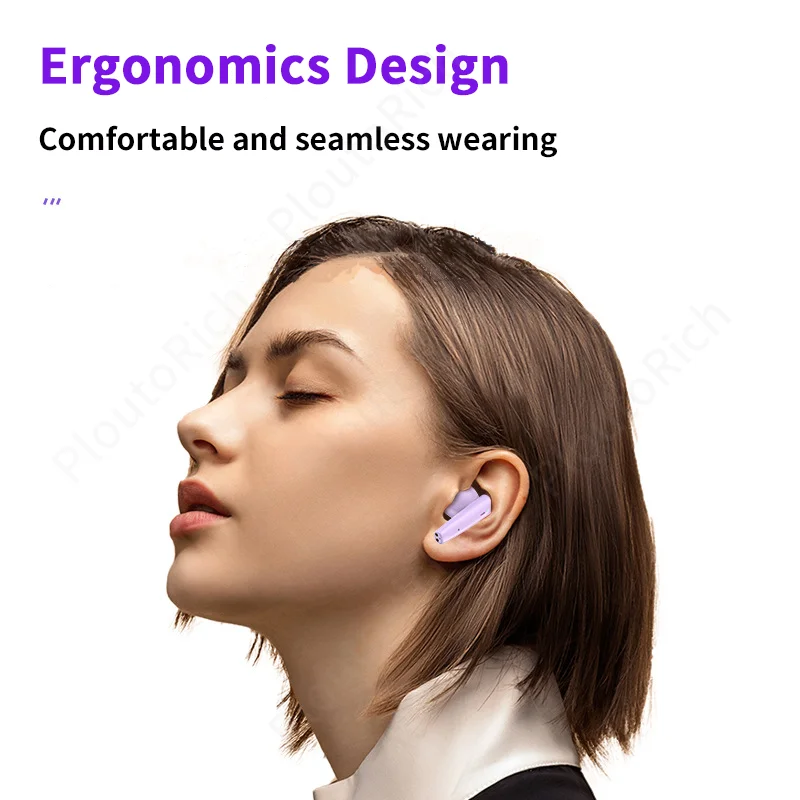 Auricular Bluetooth estilo medio en la oreja efecto de sonido HiFi batería de larga duración carga de batería grande teléfono esencial para viajes - imagen 4