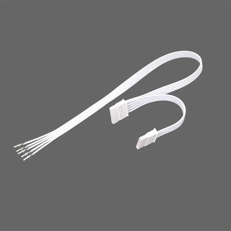 Módulo PSU Cable de alimentación Sata Disco duro 1x2x3x4xSata Cable de alimentación semiacabado para bricolaje Potencia Sata semiacabada Blanco Negro - imagen 4