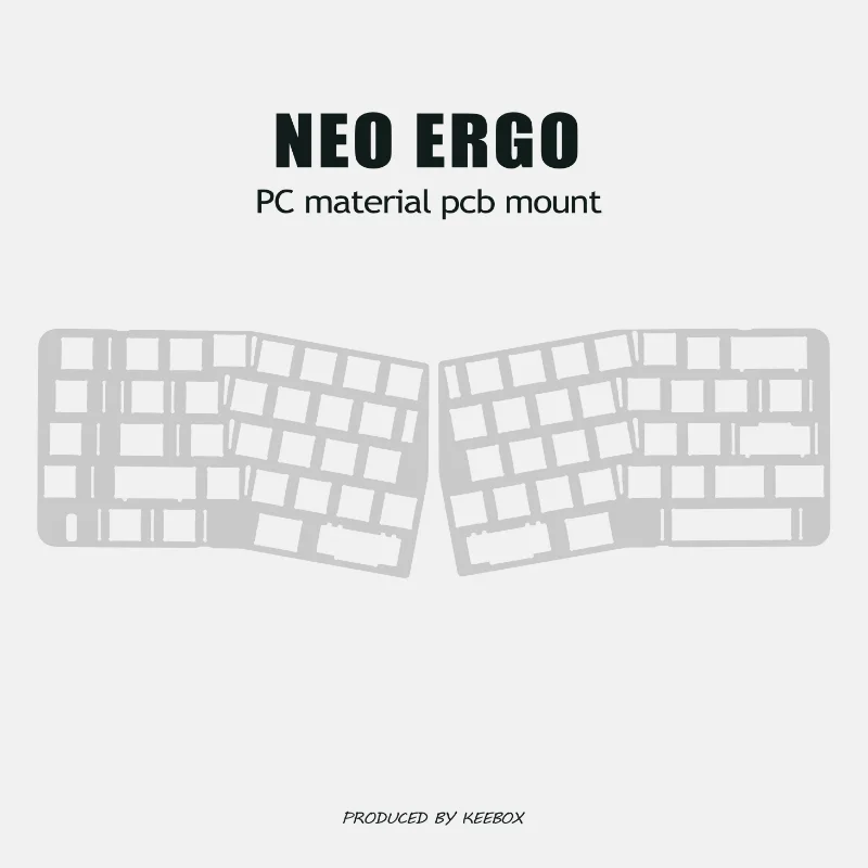 Teclado Neo Ergo Original PCB/PP/PC/POM para teclados mecánicos PCB personalizado DIY teclado para juegos accesorios de ordenador - imagen 2