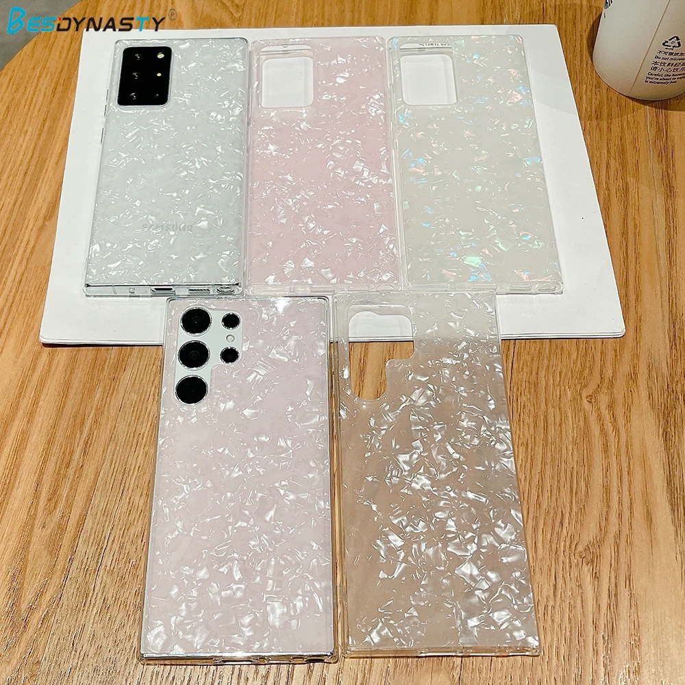 Funda de mármol con purpurina de lujo para Samsung S25 S24 Ultra S23 S22 Ultra S21 Plus, funda fina de silicona suave a prueba de golpes - imagen 3