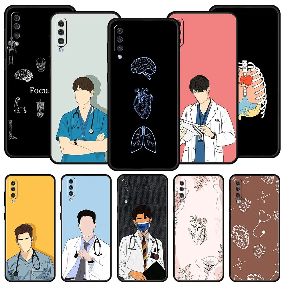 Funda de salud para médico y enfermera, funda para Samsung A54 A52 A24 A14 A50 A40 A20S A20E A06 A12 A22 A34 A42 5G A04s A16