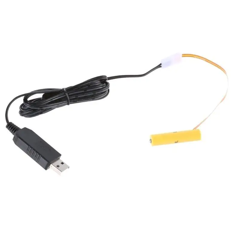 Cable conversión batería USB sostenible R53C para dispositivos con batería LR3 6V, cable largo para configuraciones - imagen 2