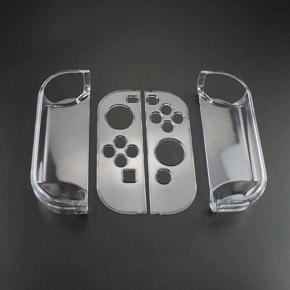JCD para Switch NS OLED Protector de controlador carcasa de cristal transparente cubierta de consola de videojuegos funda protectora con tapa accesorios de juego - imagen 2