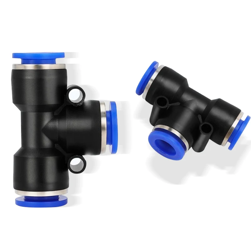 5 uds accesorios neumáticos conector rápido conectores de tubo de aire plástico PU PY 4mm 6mm 8mm 10mm 12mm accesorio de manguera de aire - imagen 4