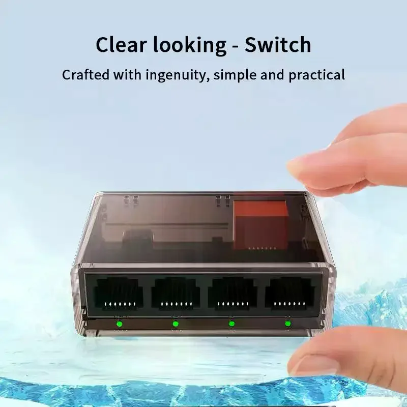 Conmutador Ethernet de 5 puertos de 1000Mbps, conmutador inteligente Gigabit Ethernet, concentrador RJ45, divisor de Internet para enrutador, PC, Lan, completo/media dúplex - imagen 3