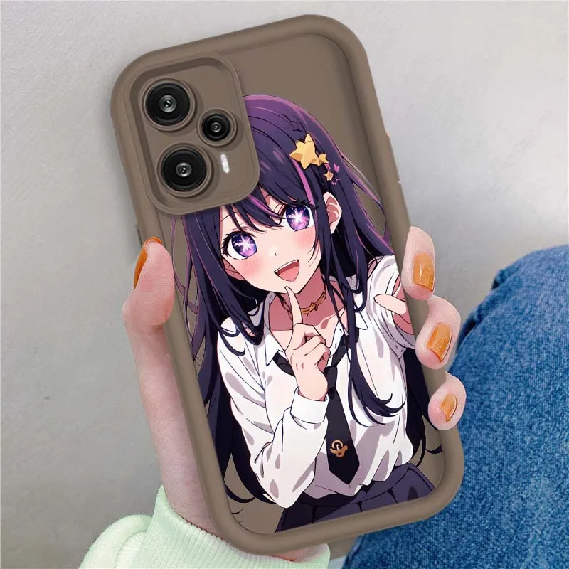 Funda de Anime Girl Hoshino para Xiaomi Poco X3 X4 X5 X6 X7 C65 C75 M4 M5 M5S F6 F4 F5 Pro GT NFC caja de teléfono con escalera ocular - imagen 4