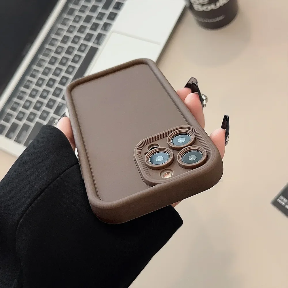 Funda de teléfono de TPU suave de lujo para iPhone 16 15 Pro Max 11 12 13 Mini 14 Pro XS MAX XR 7 8 Plus cubierta de caramelo de parachoques a prueba de golpes - imagen 5