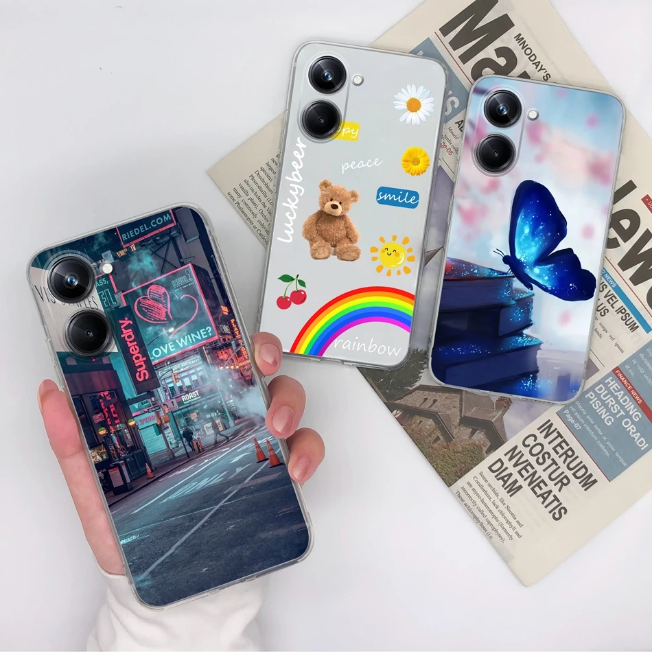 Funda para Oppo Realme 10Pro 10 Pro Plus 5G, carcasa trasera protectora de silicona suave, anticaída, con patrón colorido - imagen 2