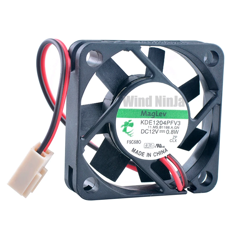 Nuevo KDE1204PFV3 4cm X 40mm ventilador de refrigeración 4010 DC12V 0,8 W rodamiento magnético diseño de 2 pines para monitoreo de energía ordenadores Host - imagen 2