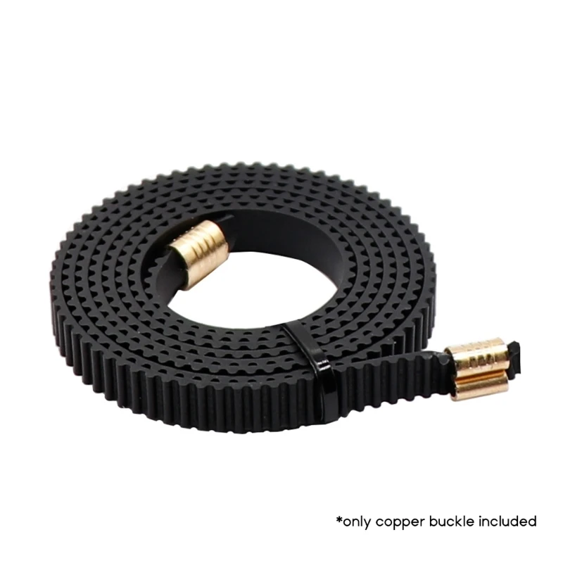 Hebillas de cobre para correa de impresora 3D, 10 Uds. Conectores de fijación de correa de goma de sincronización abierta, accesorio de impresora 3D para la serie Ender3 - imagen 2