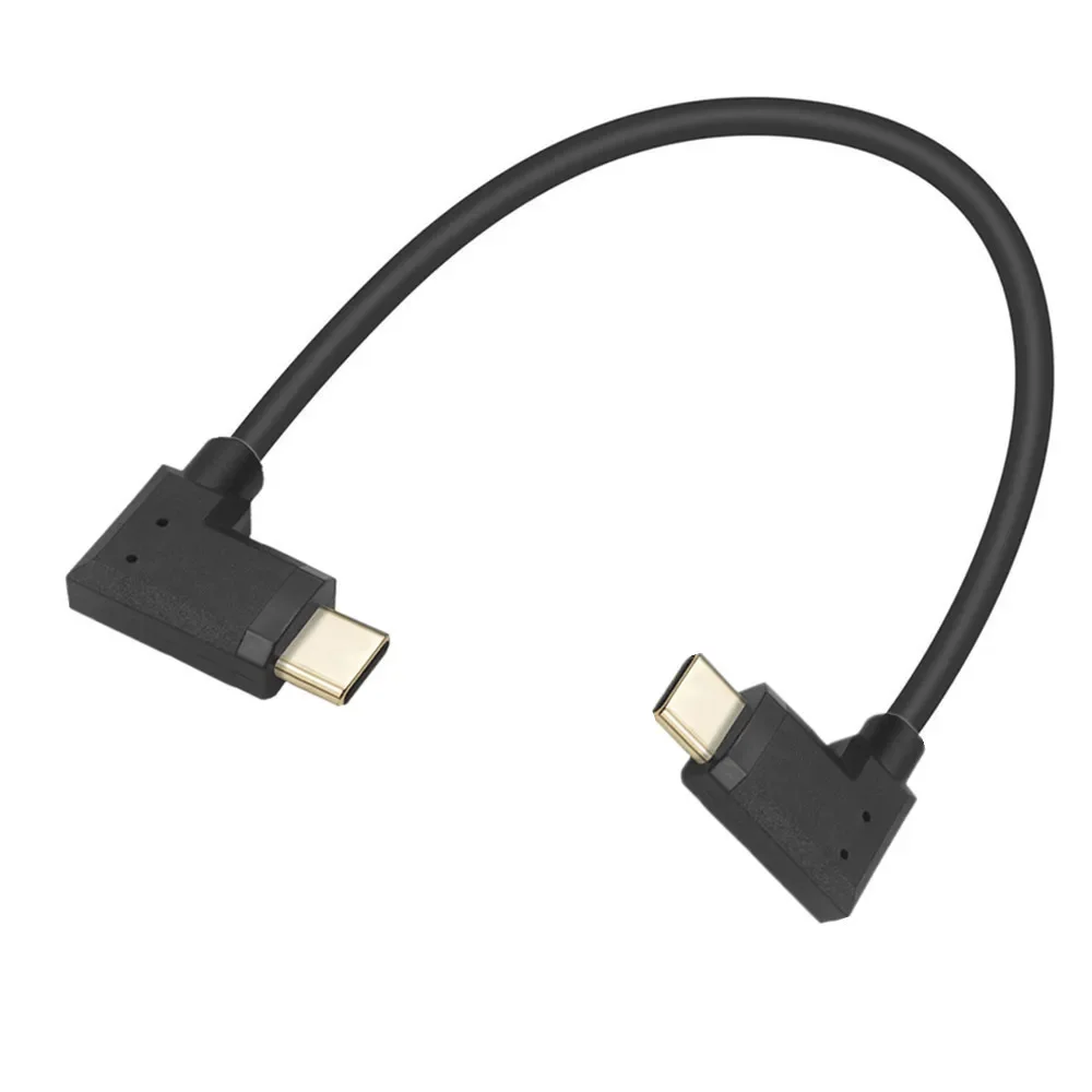 5A 10Gbps USB C a USB C Cable hasta ángulo recto codo USB tipo C macho a hembra Cable de carga de datos 0,3 m 0,6 m 1m 1,8 m - imagen 3
