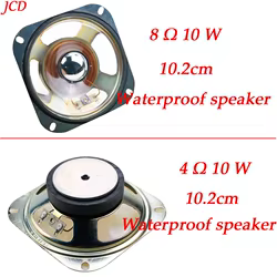 Bocina magnética transparente, 1 piezas, 8 Ohm, 10W, 4 Ohm, 10W, 4 pulgadas de diámetro, 10,2 cm, 102MM, cuadrada, 60MM, resistente al agua