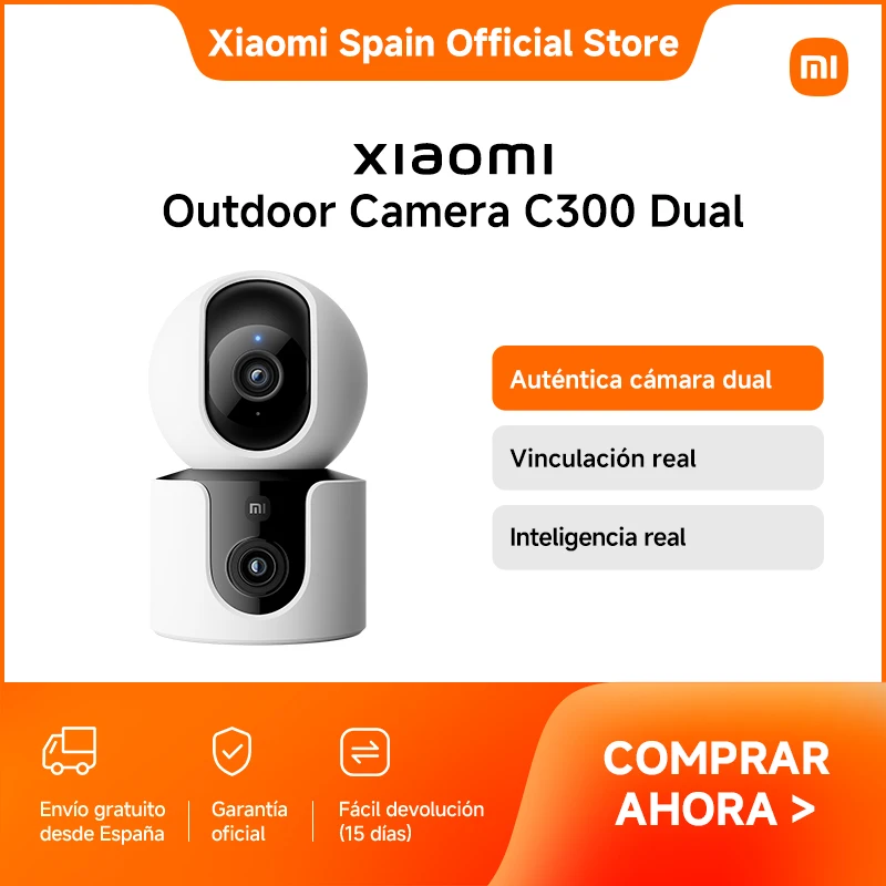 Oficial | Xiaomi Smart Camera C300 Dual, Auténtica cámara dual, Vinculación real Inteligencia real