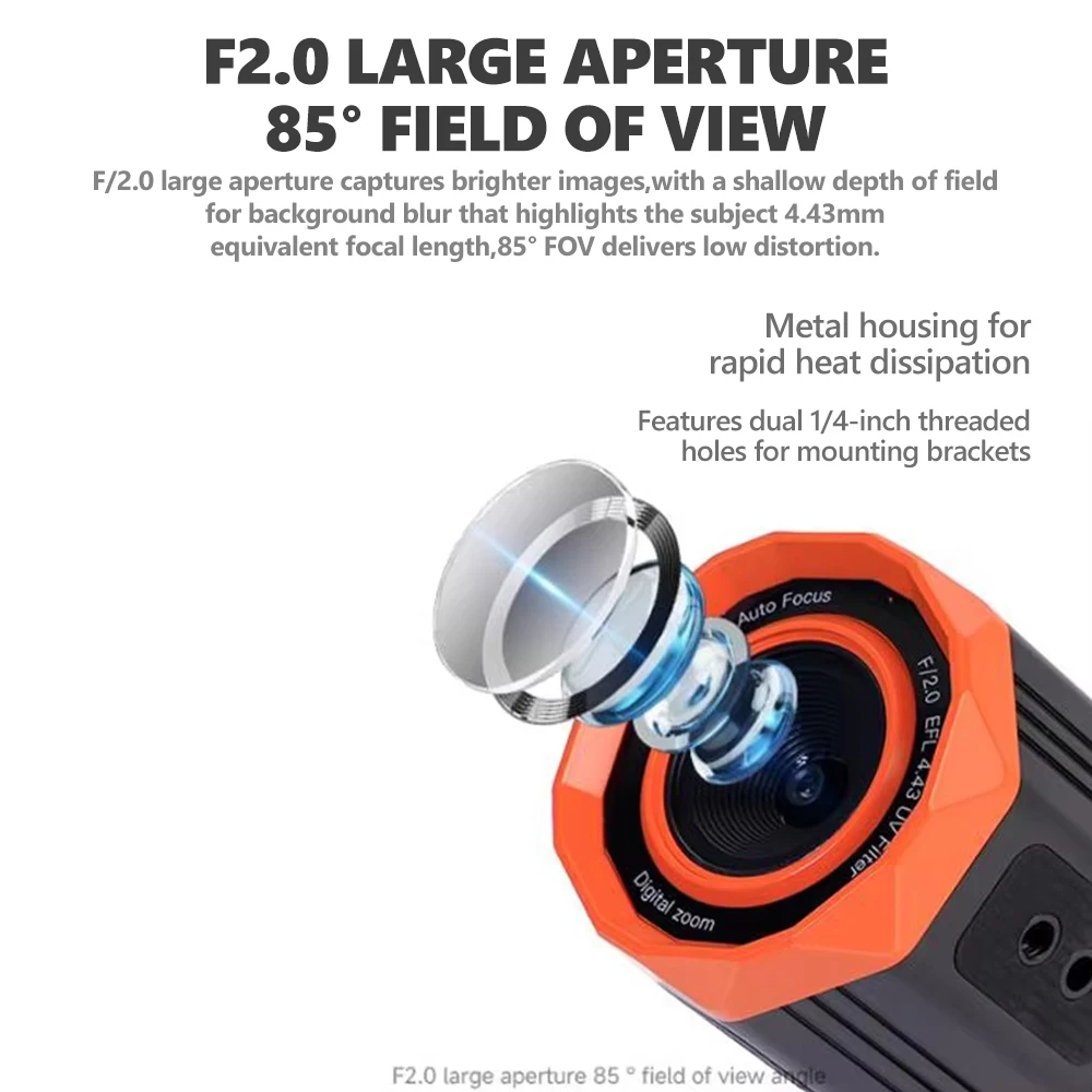 AMAOE AM-C6 4K HD cámara de transmisión en vivo con Sensor de aumento 9x mejora de brillo HDR herramienta de enfoque automático de formato YUY2 - imagen 5