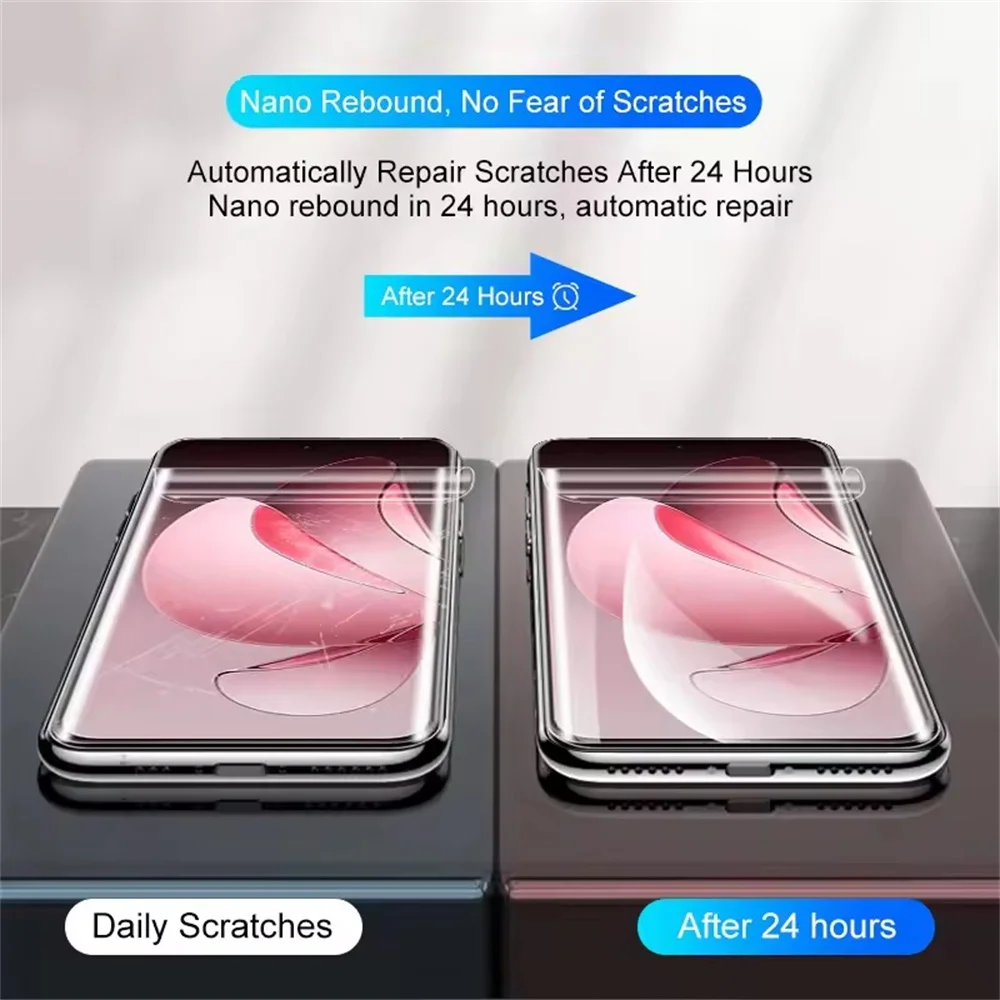 Película de hidrogel suave 6 en 1 para OPPO Reno 13 12 11 10 9 8 7 6 Pro 5G Protector de pantalla en Reno 13 F no película de lente de cámara de vidrio - imagen 3