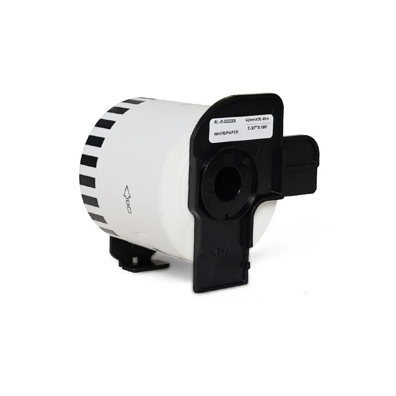 Papel térmico para etiquetas DK-2205, 62mm x 30,48m de longitud continua para Brother QL-500/500A/550/560/700/570VM/800N/600TD - imagen 3