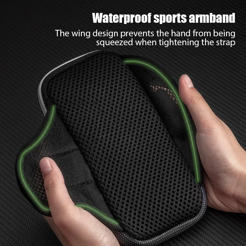 Funda de teléfono deportiva con brazalete Universal para correr, soporte para teléfono, bolsa deportiva para móvil, mano para iPhone, Xiaomi, Huawei, menos de 6,5 ", 7,2" - imagen 5