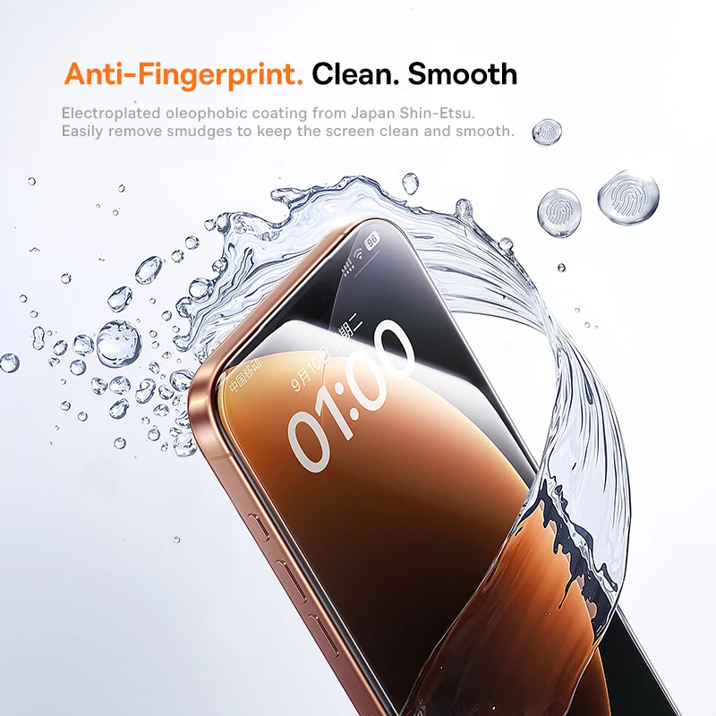 Baseus Vidrio Templado iPhone 15/16 - Protector Privacidad HD - imagen 5