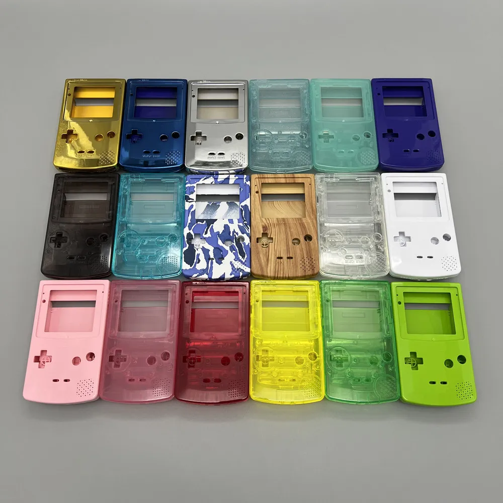 Kit de carcasa de alta calidad para Gameboy COLOR GBC Adecuado para GBC LCD de 2,6 pulgadas, 2,45 pulgadas y 2,2 pulgadas