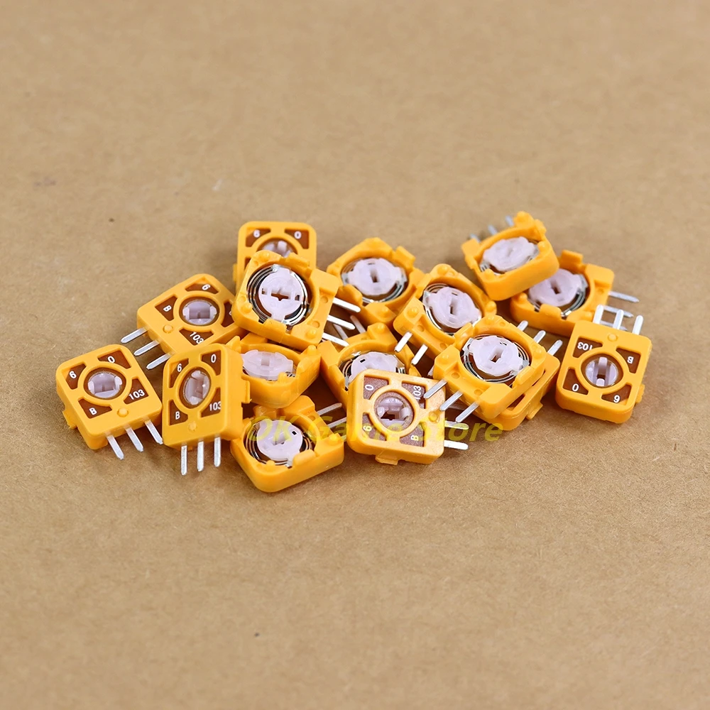20 piezas Joystick analógico Sensor de eje resistencia potenciómetro naranja Micro botón para controlador Xbox 360 - imagen 5