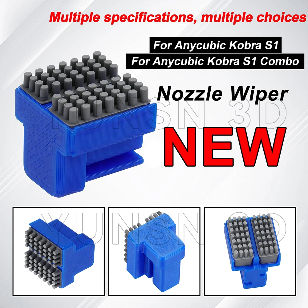 Cepillo de silicona para Anycubic Kobra S1, boquilla Hotend mejorada, herramienta de limpieza de limpiaparabrisas para Kobra S1, accesorios de limpieza Combo - imagen 4