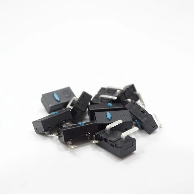 Microinterruptor de ratón largo Kai, 2 pines doblados, izquierda y derecha, 5 millones de clics de por vida, 2 unids/lote por paquete