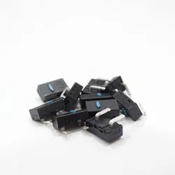 Microinterruptor de ratón largo Kai, 2 pines doblados, izquierda y derecha, 5 millones de clics de por vida, 2 unids/lote por paquete