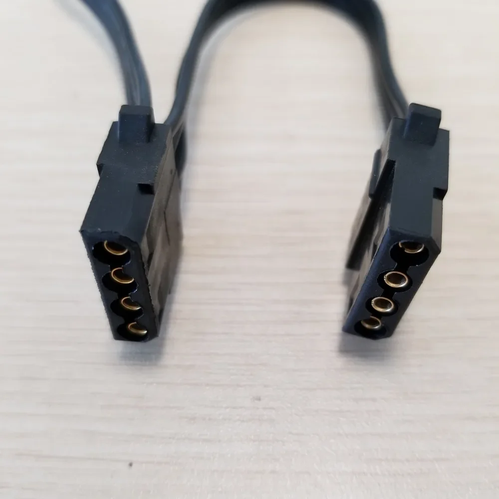 Adaptador de corriente para coche, Cable convertidor de 3 puertos Y 4 pines IDE Molex de 1 a 2 Y, divisor hembra de 18awg, 60cm - imagen 4