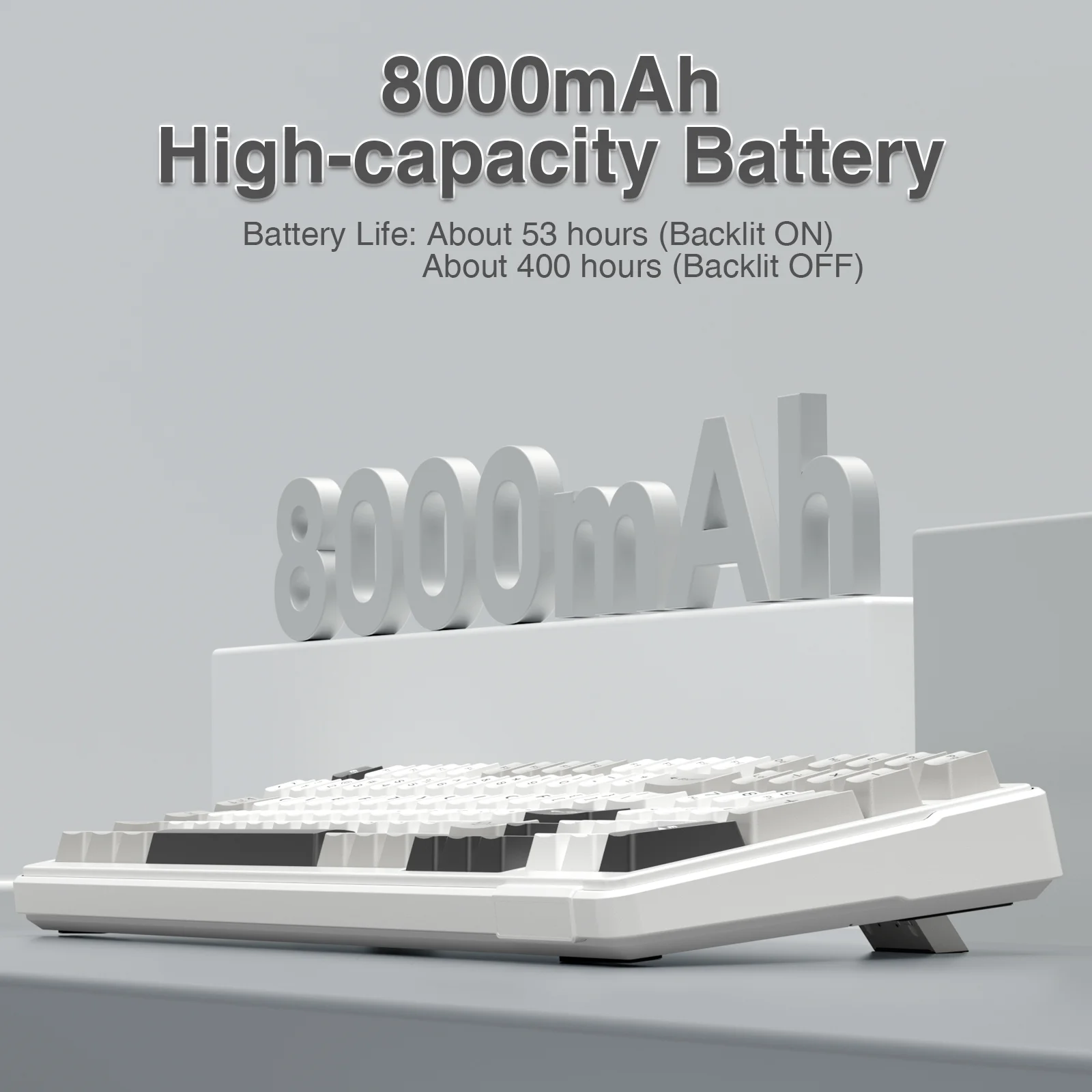 AULA-Teclado mecánico F99 con Bluetooth 5,0/2,4G, teclado inalámbrico/con cable para juegos, 99 teclas personalizables - imagen 5