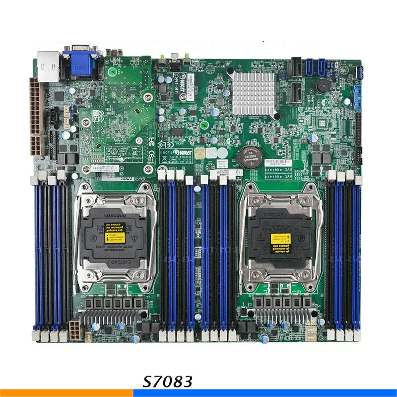 Placa base de servidor bidireccional X99 para TYAN S7083 C612 compatible con E5 2600 V3 V4 alta calidad 95% nuevo - imagen 2