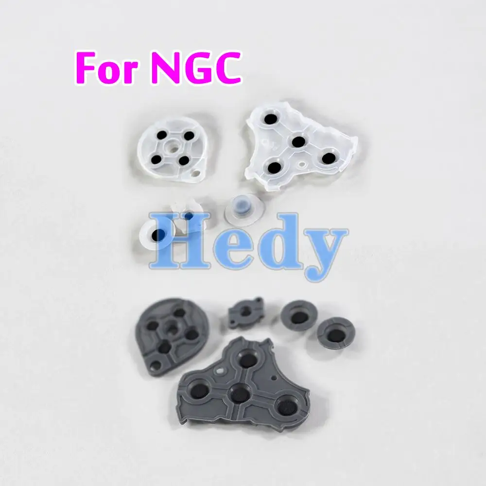 5 Juegos de repuesto para mando de Nintendo GameCube NGC, almohadilla de botón de silicona conductora