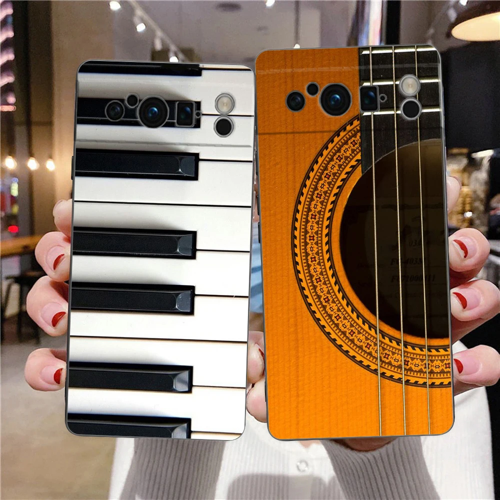Funda de teléfono para instrumento musical, carcasa suave de silicona A prueba de golpes, para Google Pixel 8 A 7 6 Pro, Pixel 6A