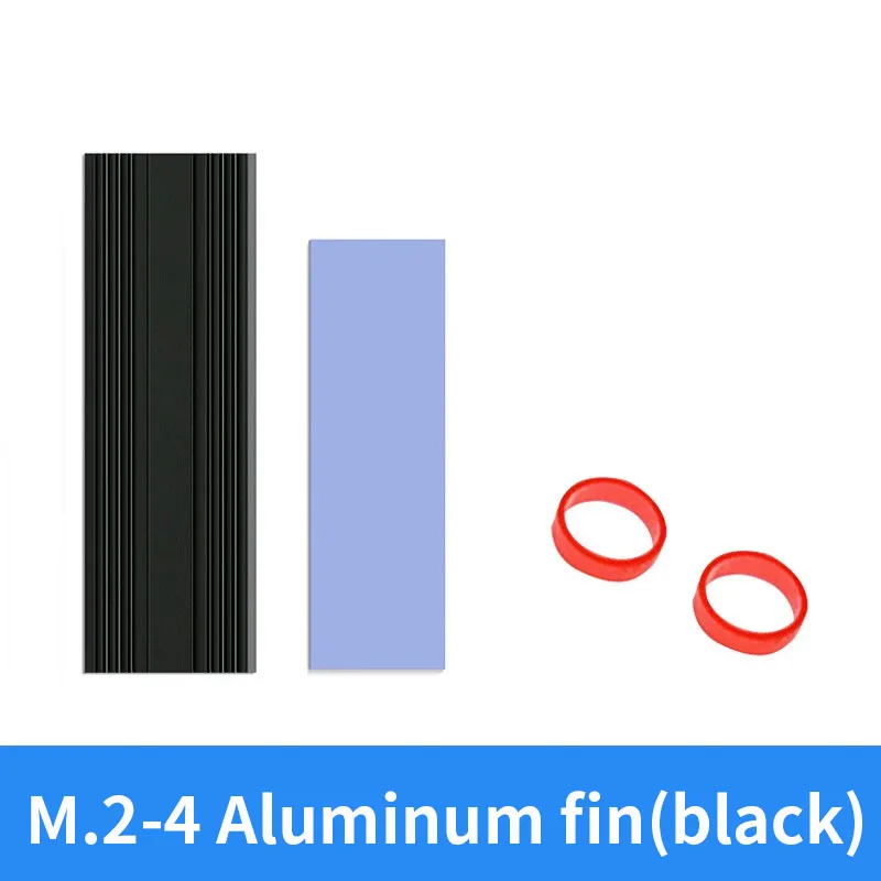 TEUCER M2-4 SSD disipador de calor NVME 2280 unidad de disco de estado sólido radiador enfriador almohadilla de refrigeración para PC de escritorio M.2 NVME PS5 disipador de calor - imagen 5