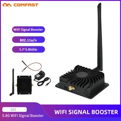Comfast-enrutador amplificador de banda ancha inalámbrico Wifi, rango de potencia de 2,4G/5GHz, amplificador de señal WiFi, extensor de rango, antena inalámbrica de 15dBi