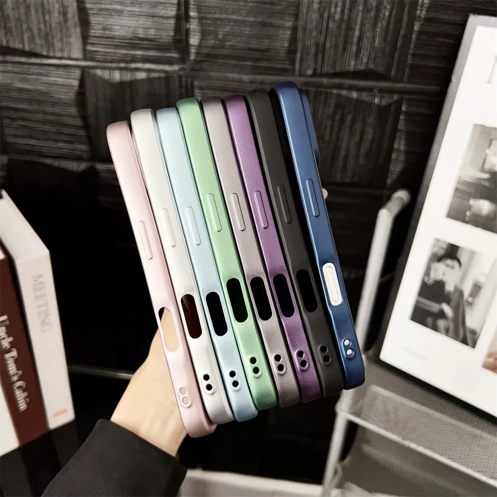 Funda magnética mate metálica de lujo, carcasa a prueba de golpes para iPhone 16, 15, 14 Pro Max Plus, 13, 12, 11, XR, X, XS, 7, 8, SE - imagen 5