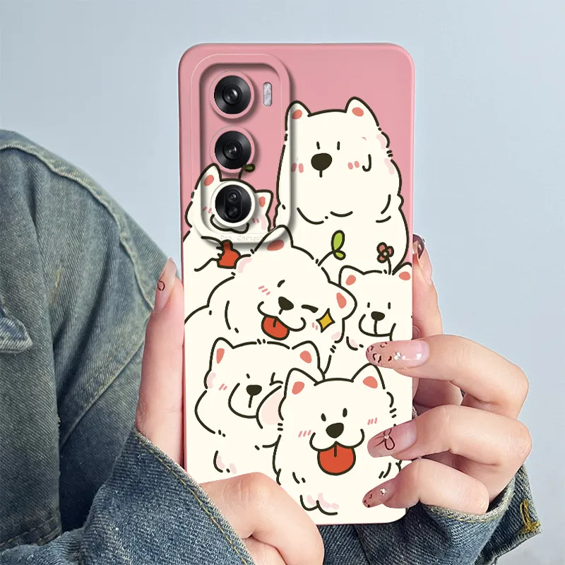 Para OPPO Reno12 Pro 5G funda encantadora de dibujos animados de silicona líquida Fundas suaves a prueba de golpes funda de teléfono para OPPO Reno 12 12Pro Fundas Capa - imagen 2