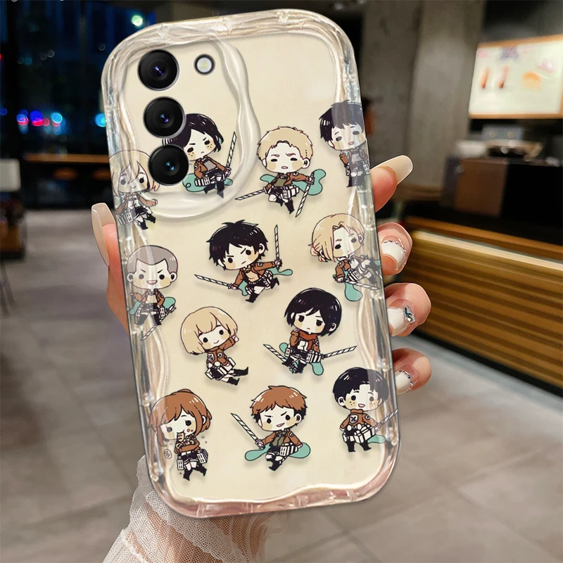 Funda de teléfono de ataque a los Titanes para S21, S23, S24, Ultra Plus FE, A55, A35, A25, A05S, A54, A53, A52, A33, A32 - imagen 3
